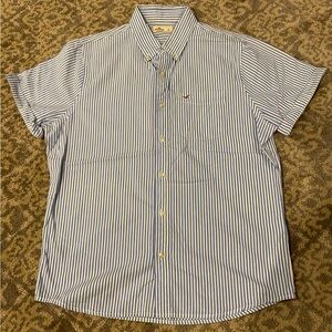 Hollister  Blue & White Striped Button-Down Shirt